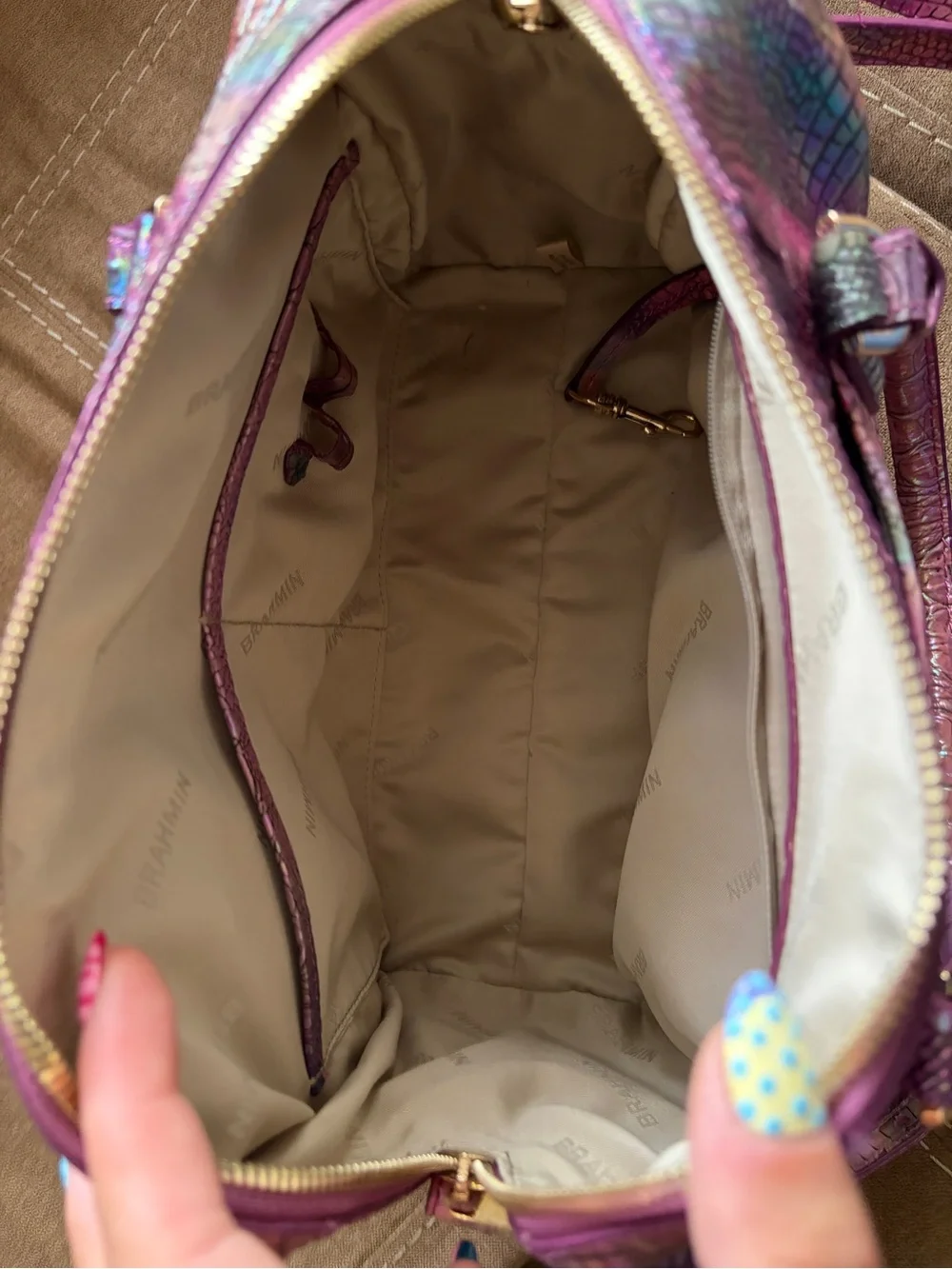 Brahmin Melbourne Satchel – Magical Mist colorway